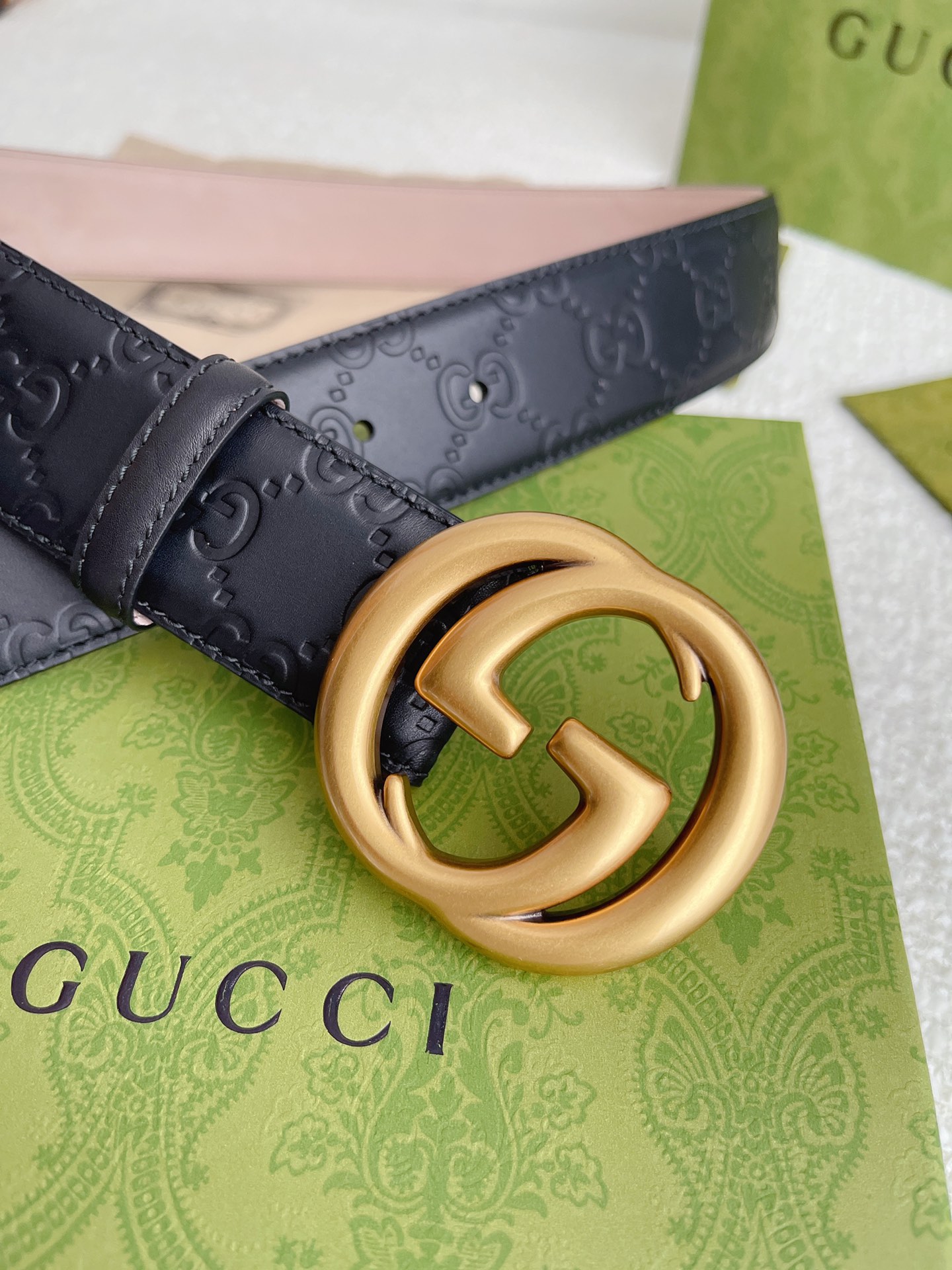 Gucci Basic Belt Cow Leather M