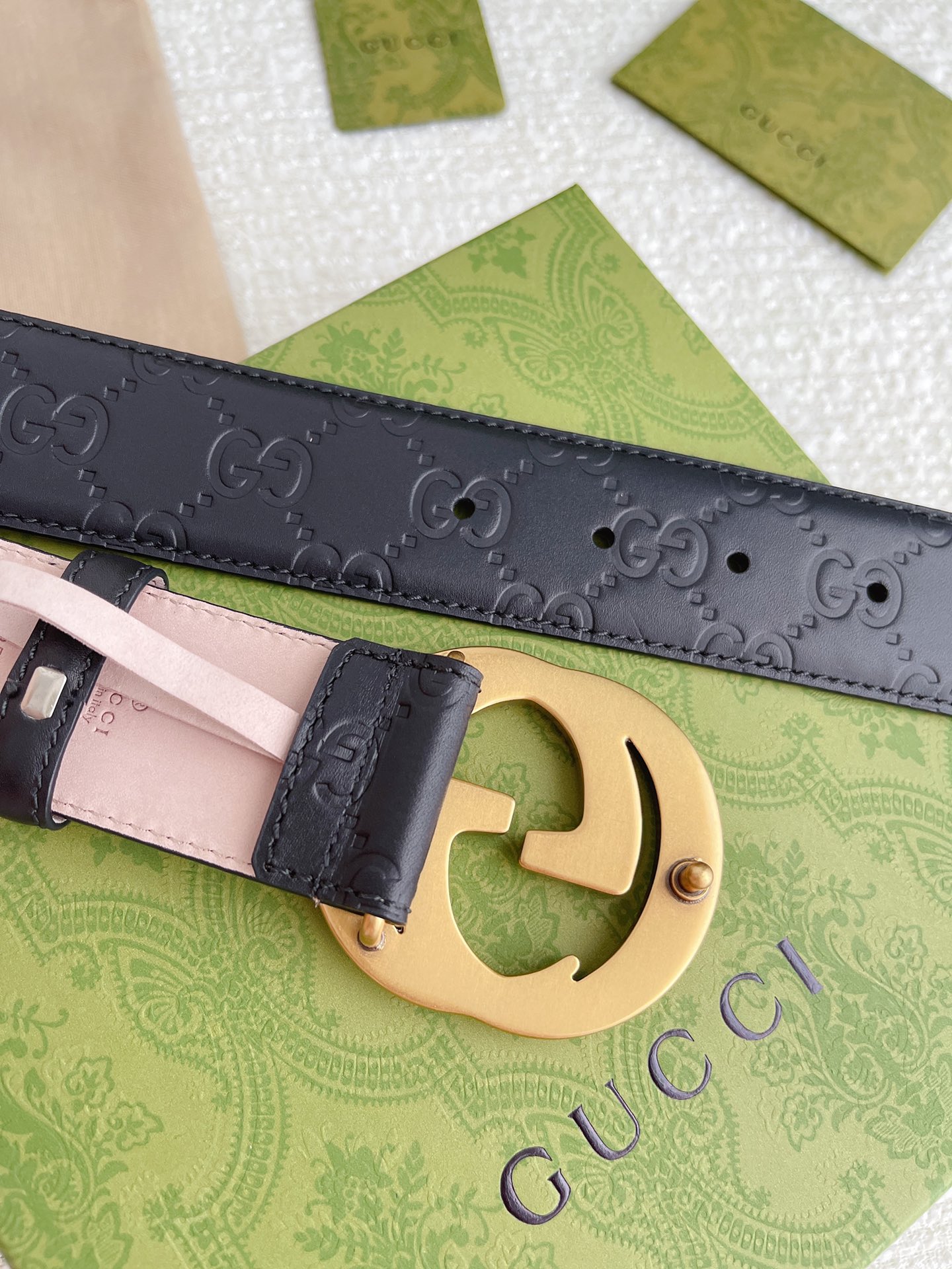 Gucci Basic Belt Cow Leather M