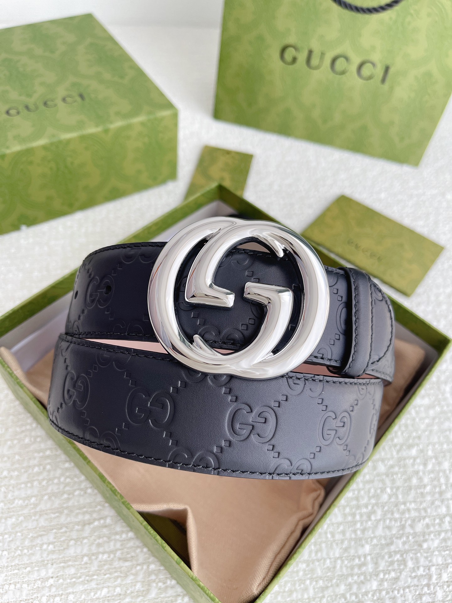 Gucci Basic Belt Cow Leather M