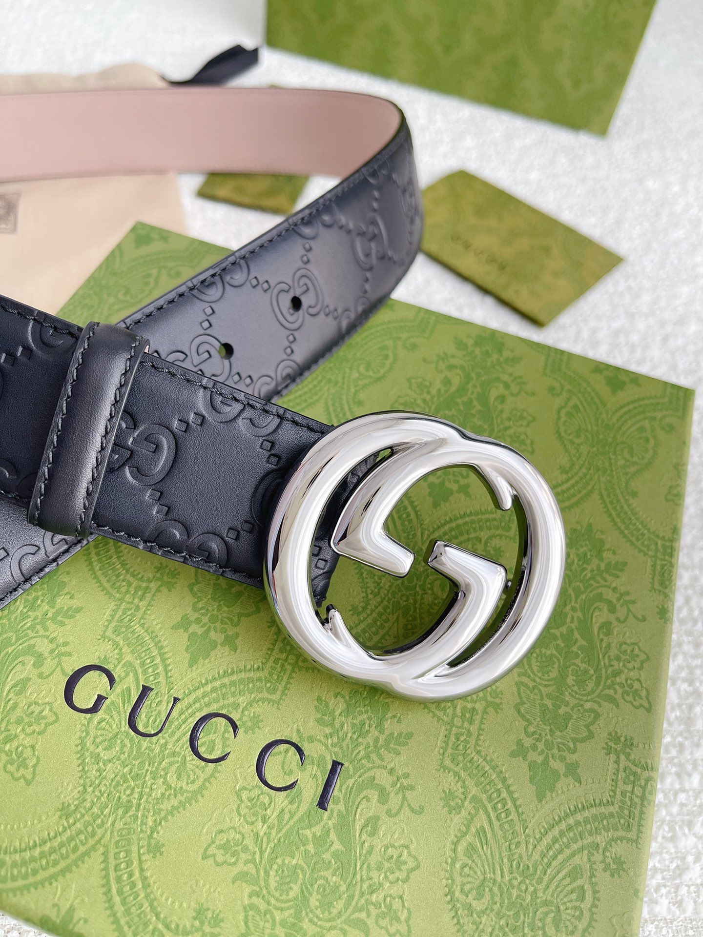 Gucci Basic Belt Cow Leather M