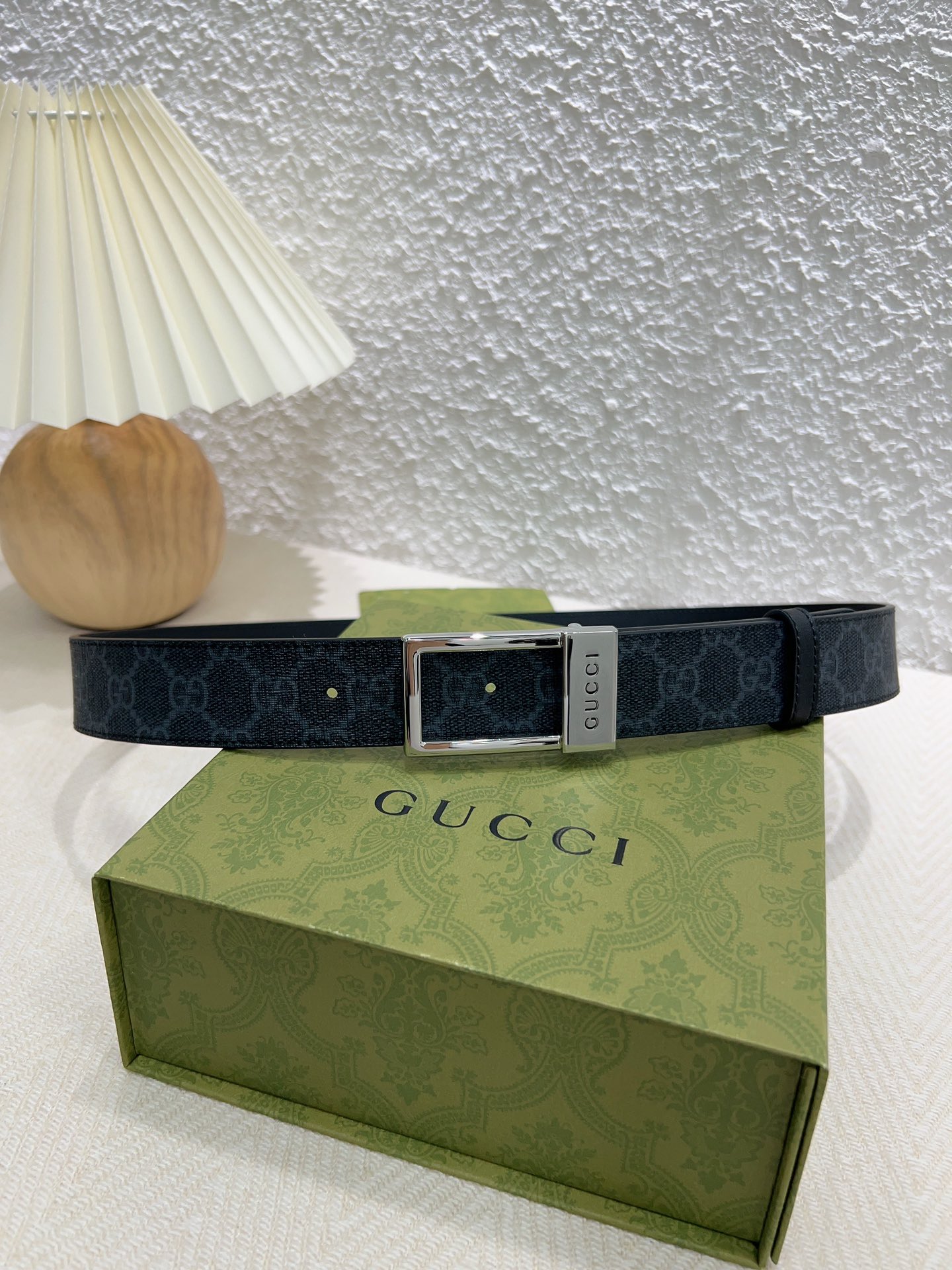 Gucci Basic Belt Canvas Beige S-m