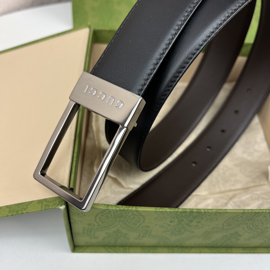 Gucci Male Basic Belt Cow Leather Black M