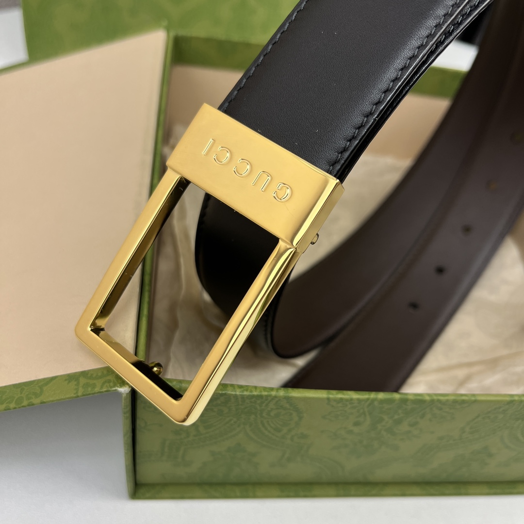 Gucci Male Basic Belt Cow Leather Black M