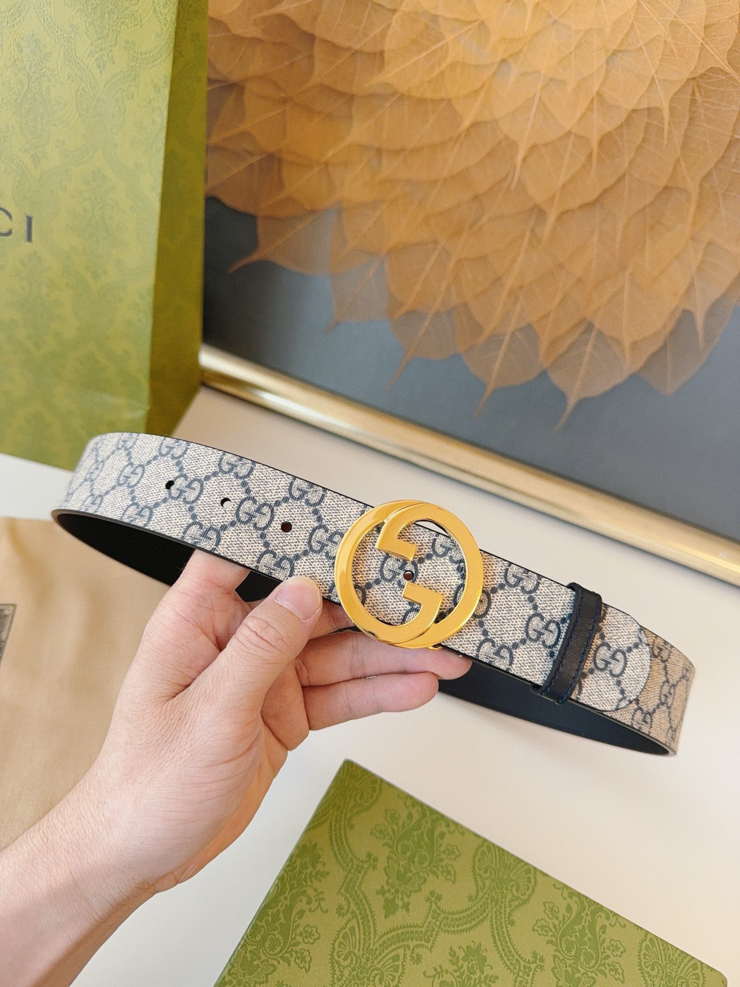 Gucci Basic Belt Top Grain Leather 0mm