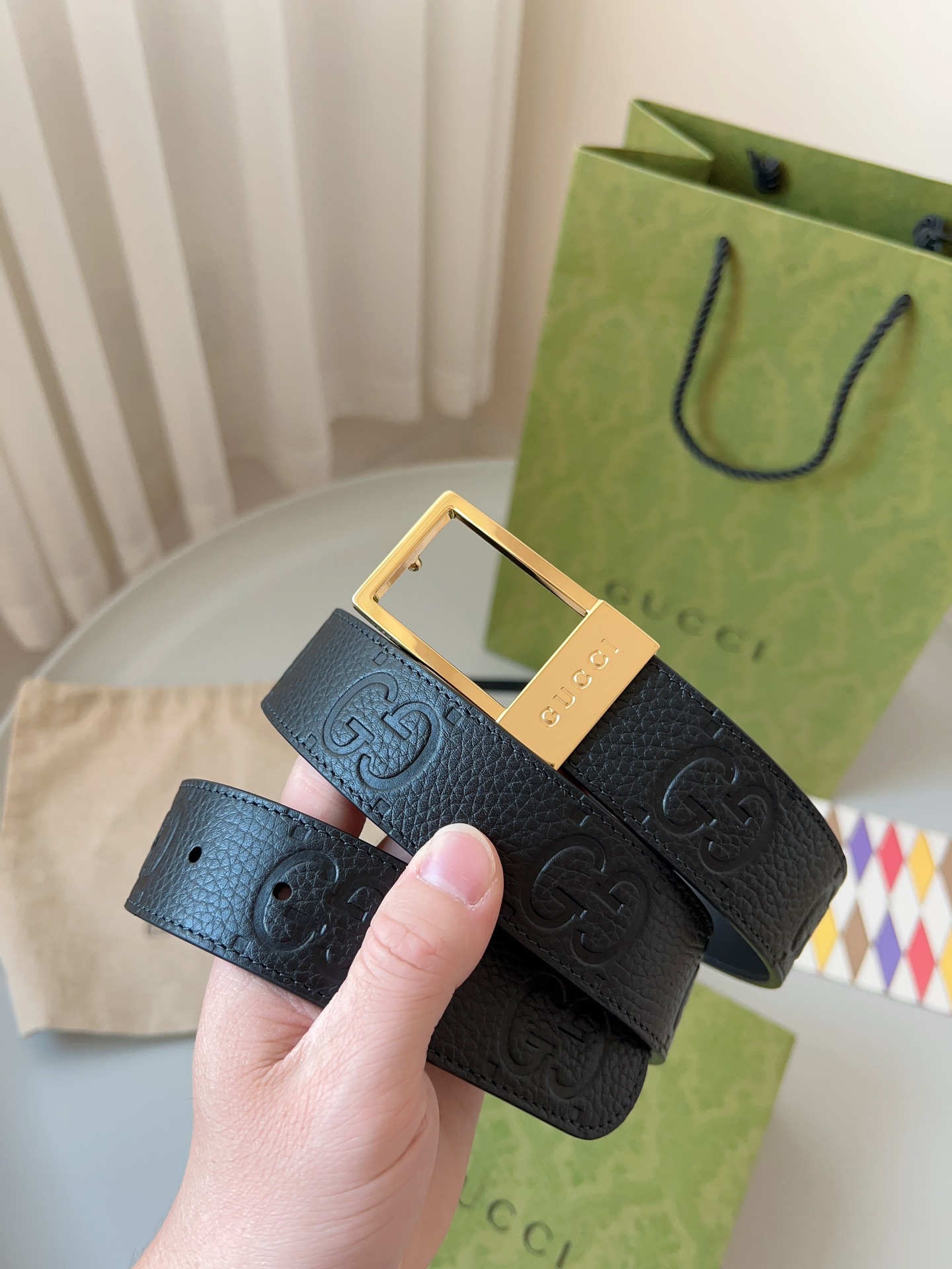 Gucci Pin Buckle Belt Black