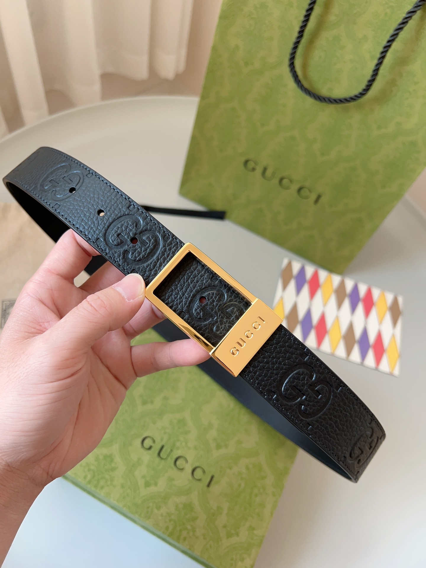 Gucci Pin Buckle Belt Black
