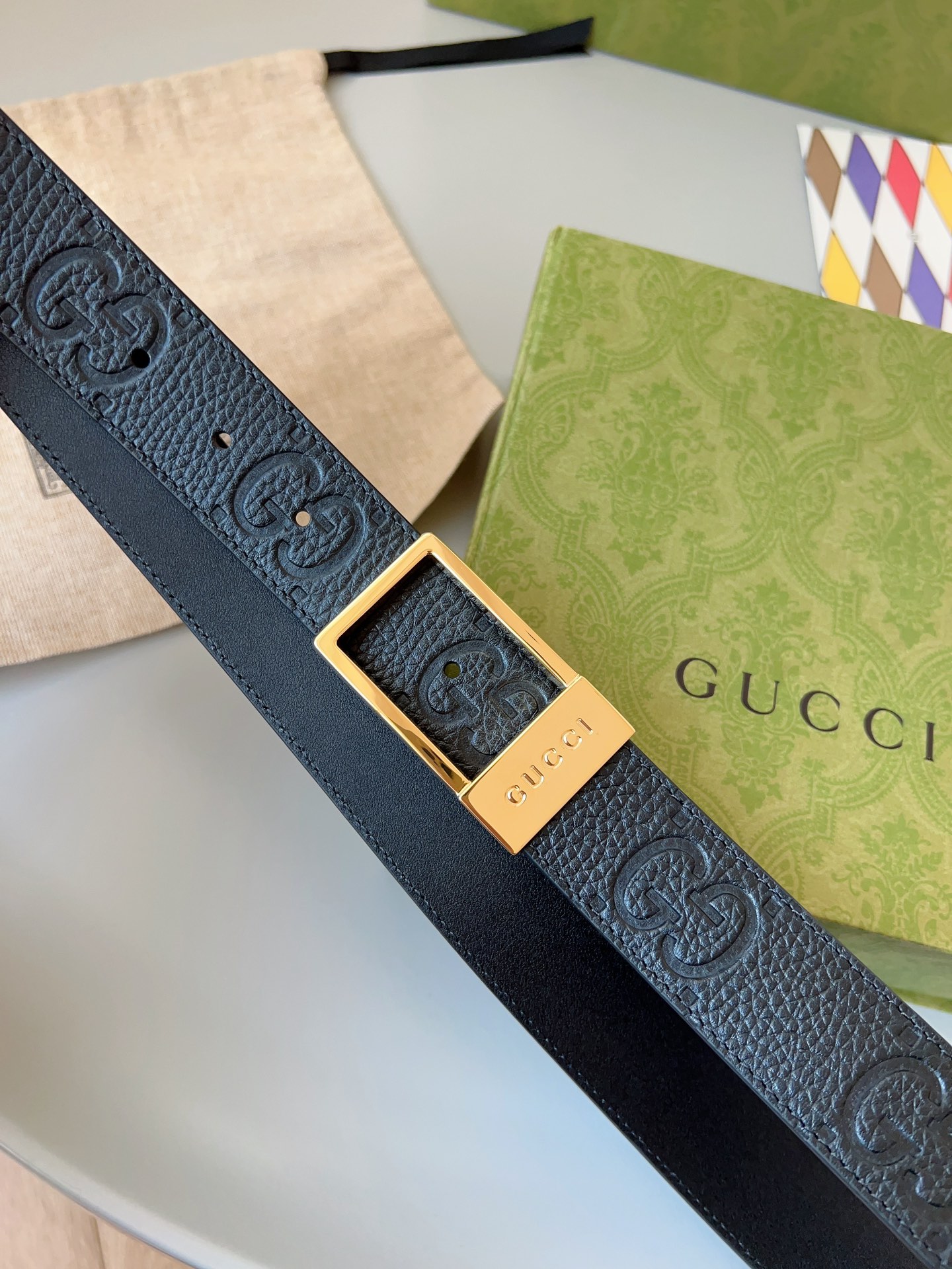 Gucci Pin Buckle Belt Black