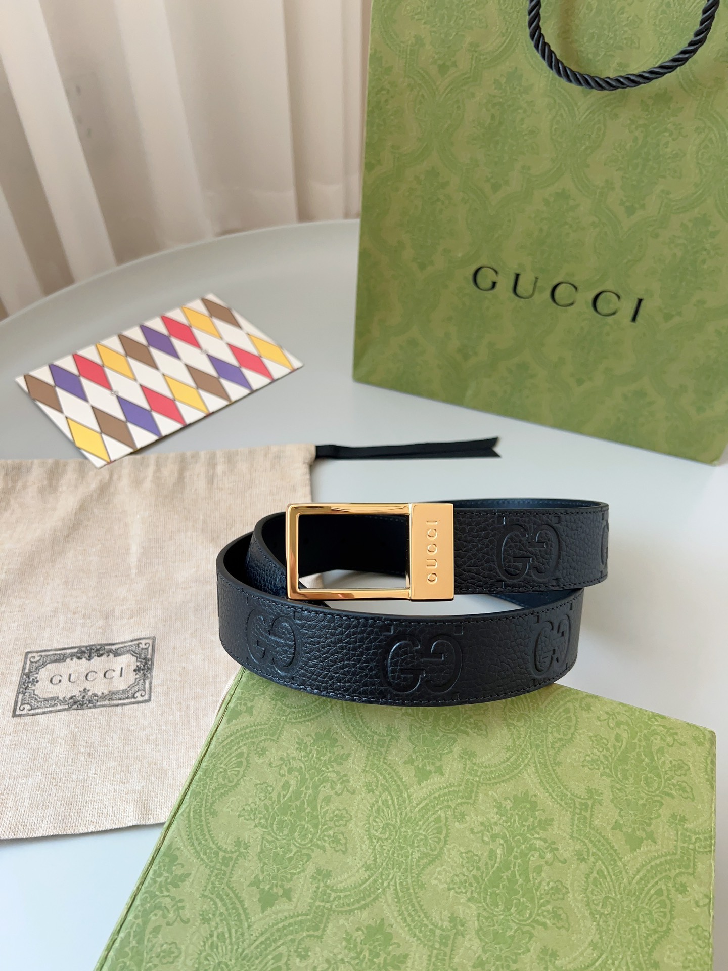 Gucci Pin Buckle Belt Black