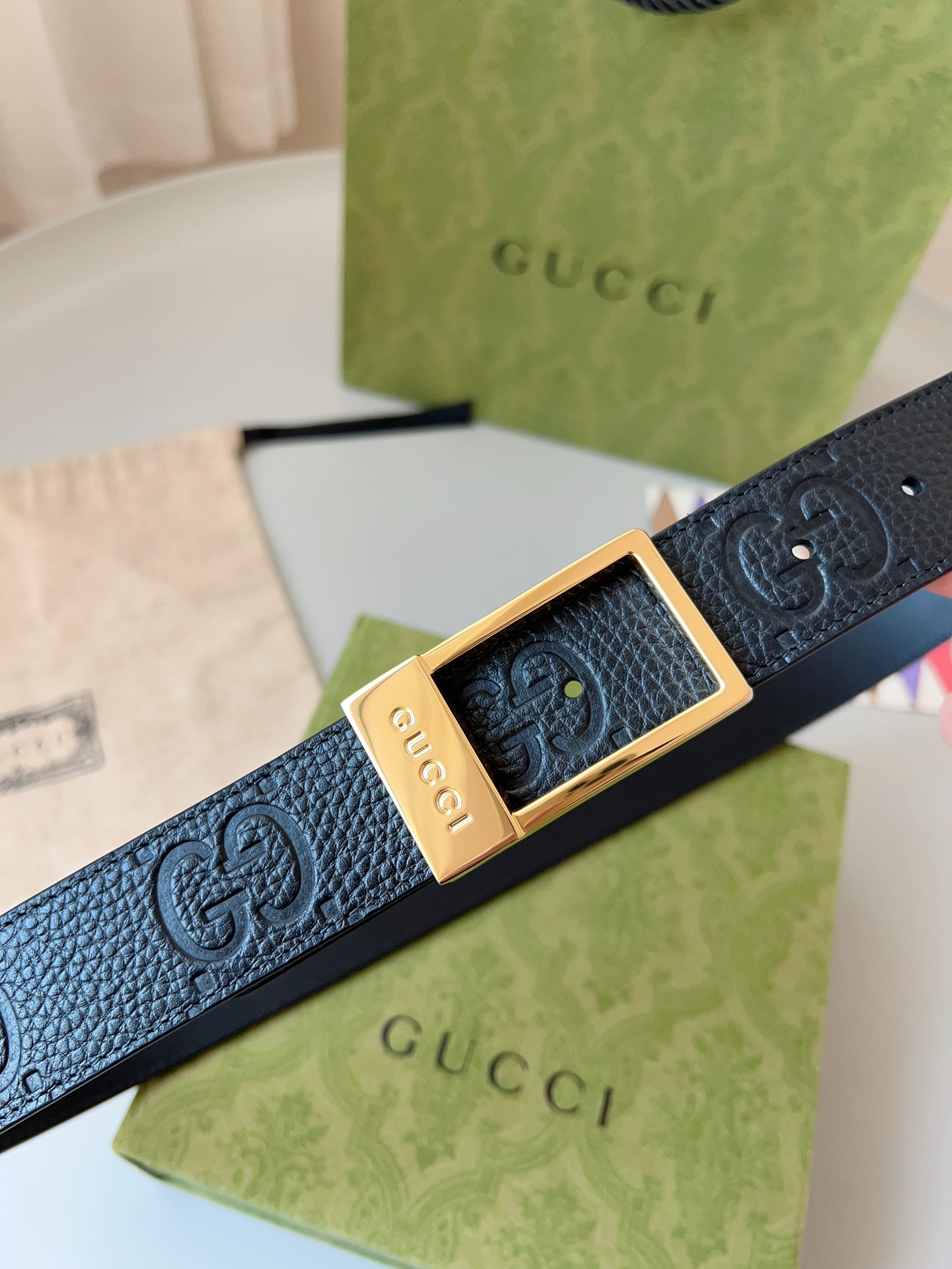 Gucci Pin Buckle Belt Black