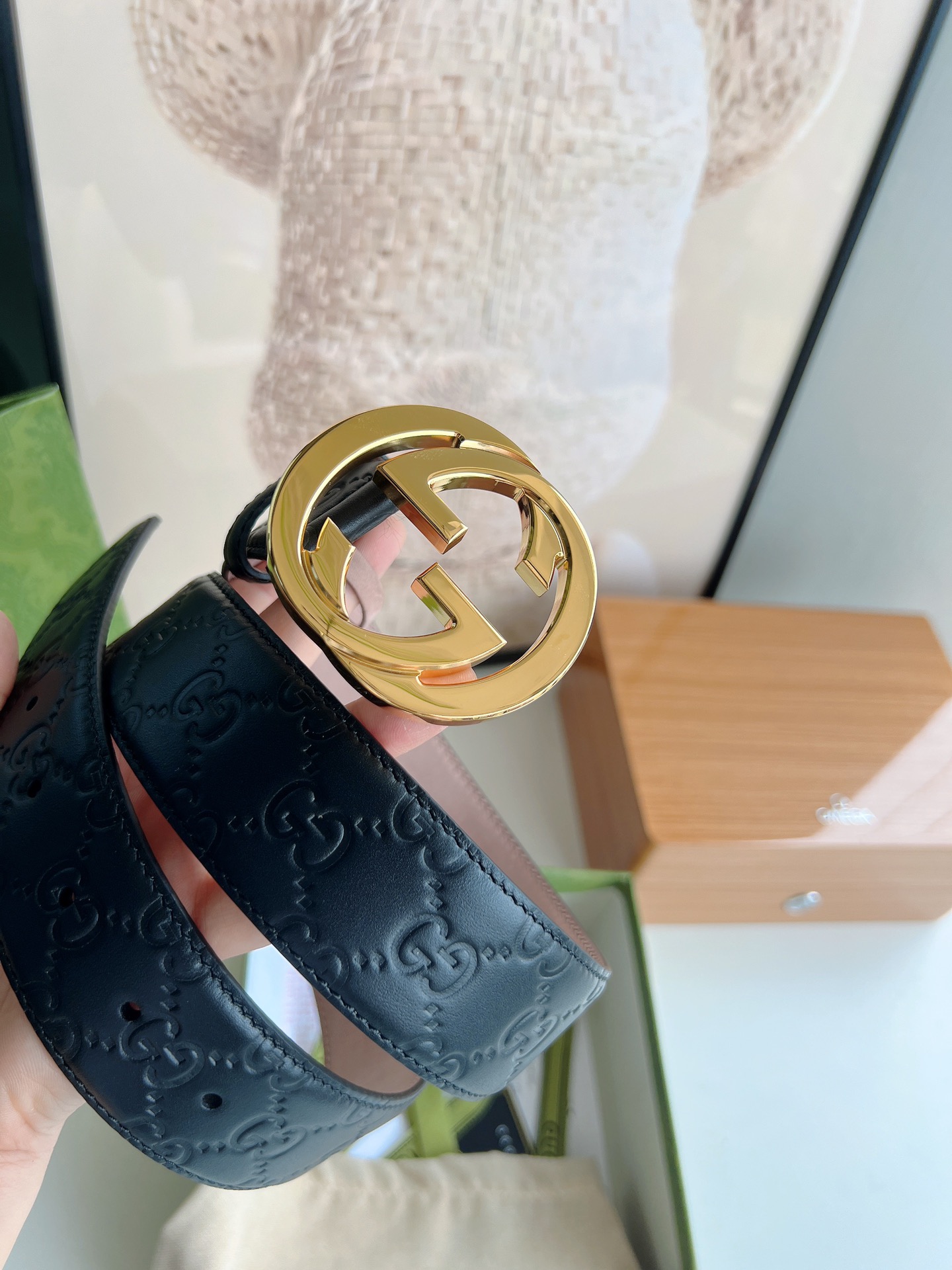 Gucci Basic Belt Cow Leather M