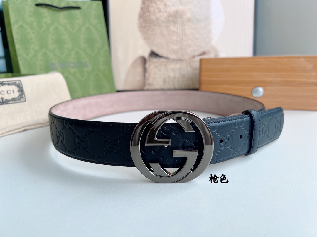 Gucci Basic Belt Cow Leather M
