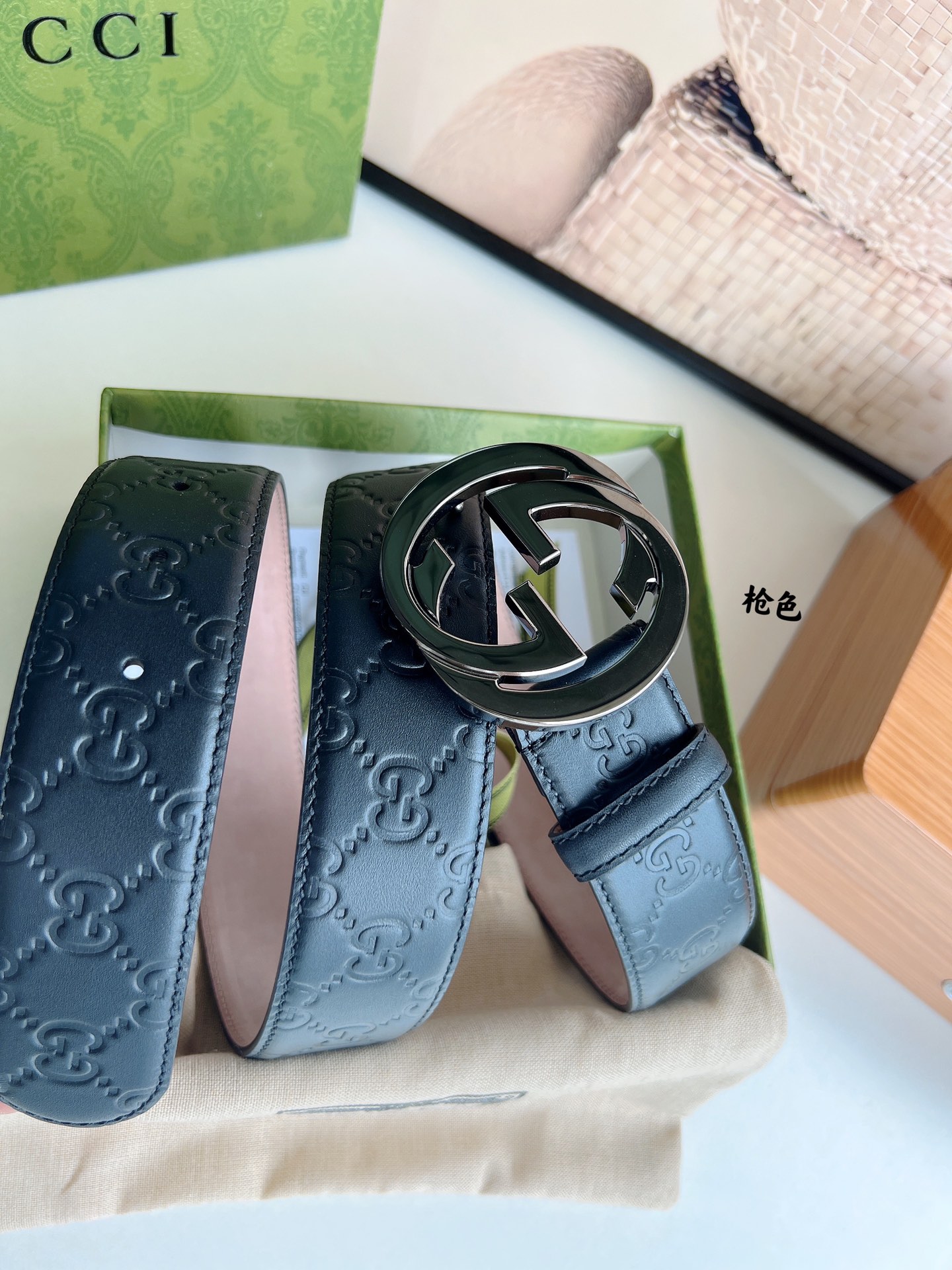 Gucci Basic Belt Cow Leather M