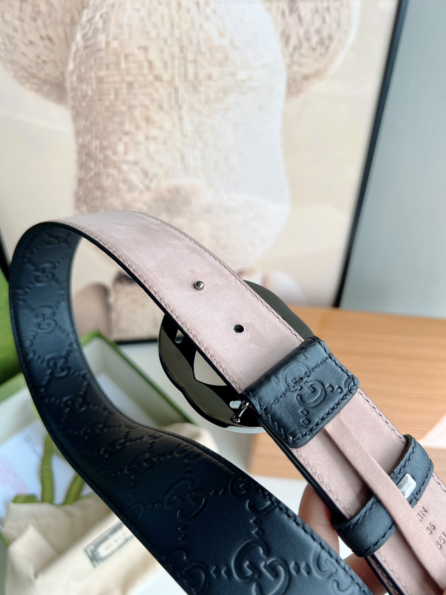 Gucci Basic Belt Cow Leather M