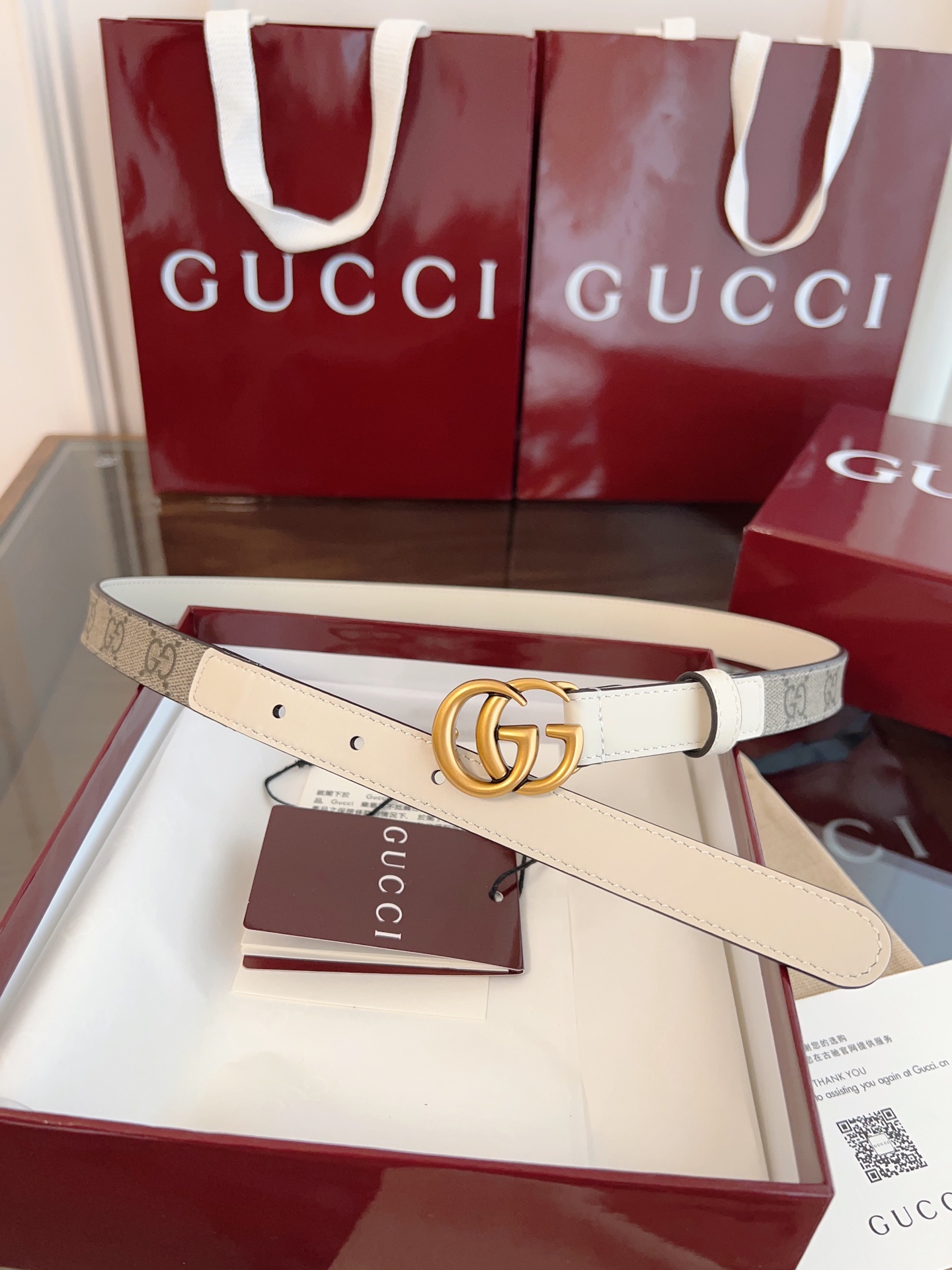 Gucci Basic Belt Cow Leather S-m-l