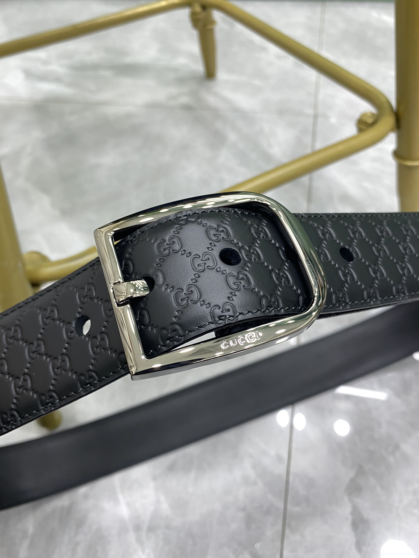 Gucci Pin Buckle Belt Black