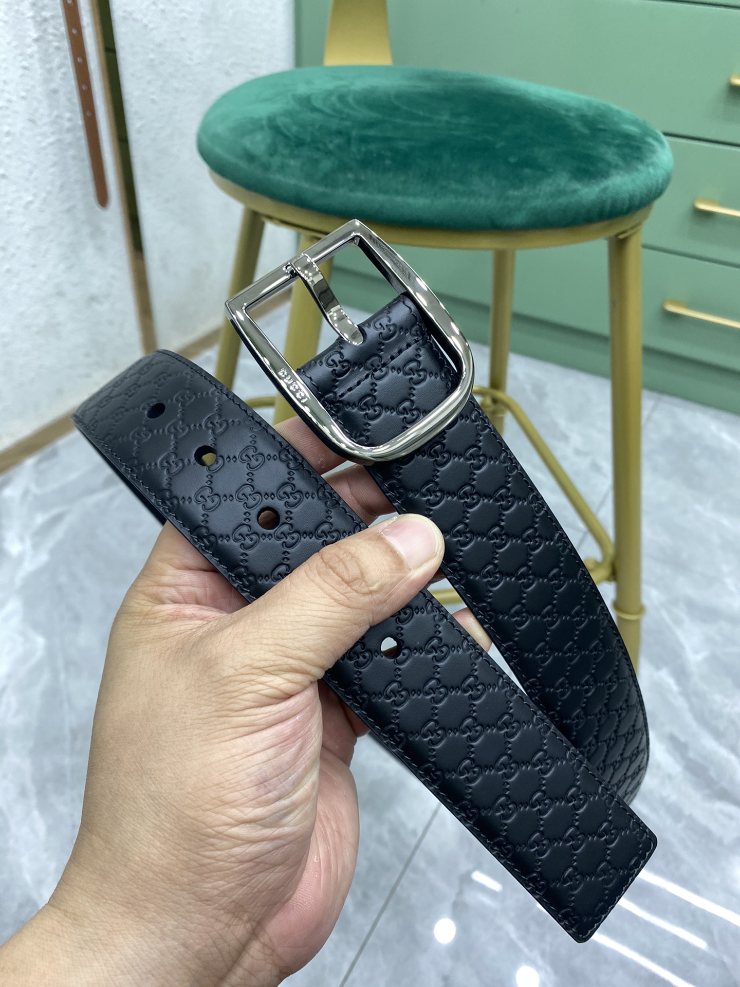 Gucci Pin Buckle Belt Black
