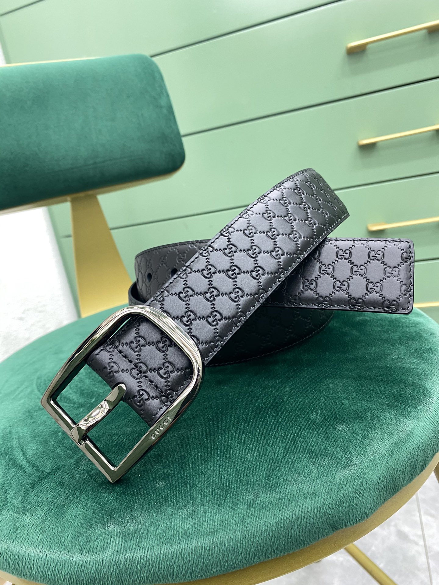 Gucci Pin Buckle Belt Black