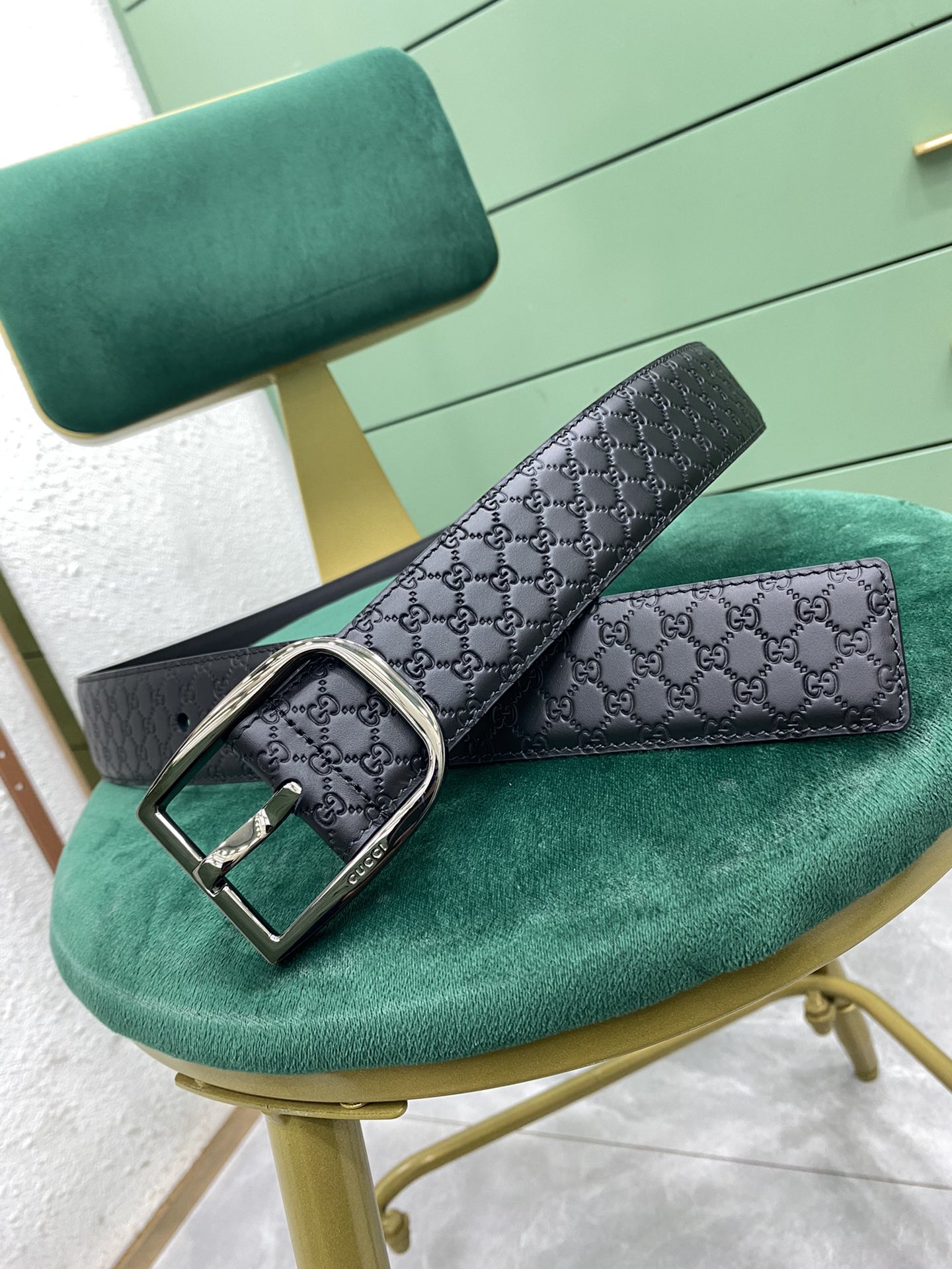 Gucci Pin Buckle Belt Black