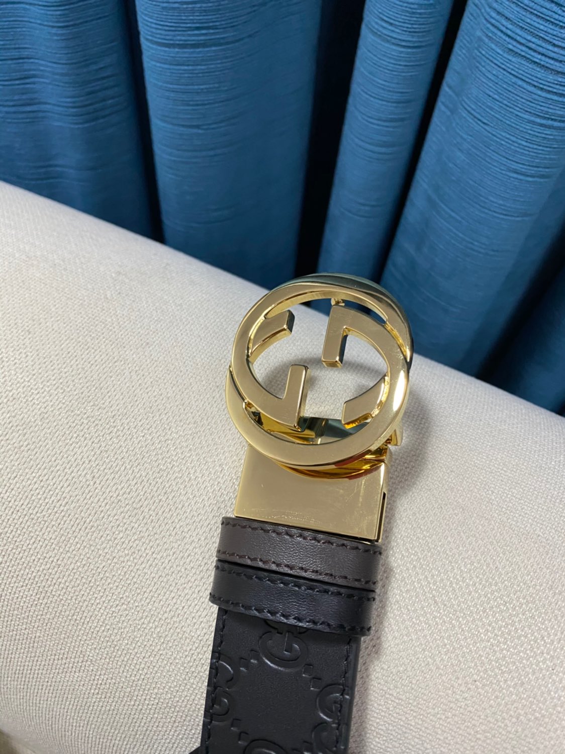 Gucci Male Leather Belt 37mm-s