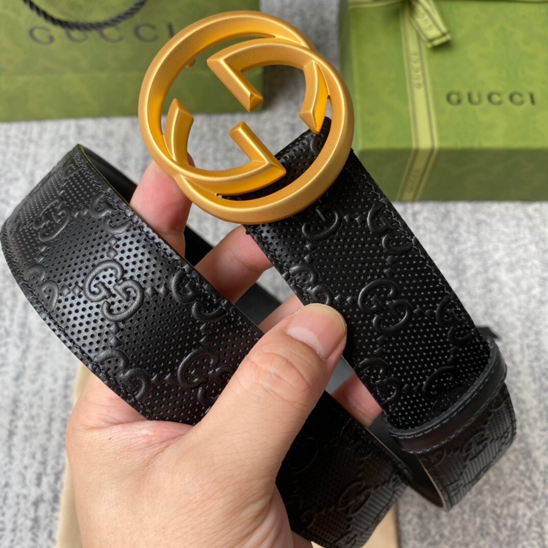 Gucci Basic Belt Cow Leather M