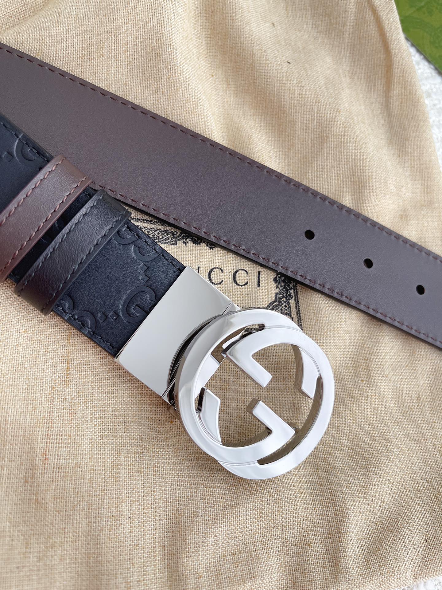 Gucci Basic Belt Cow Leather S