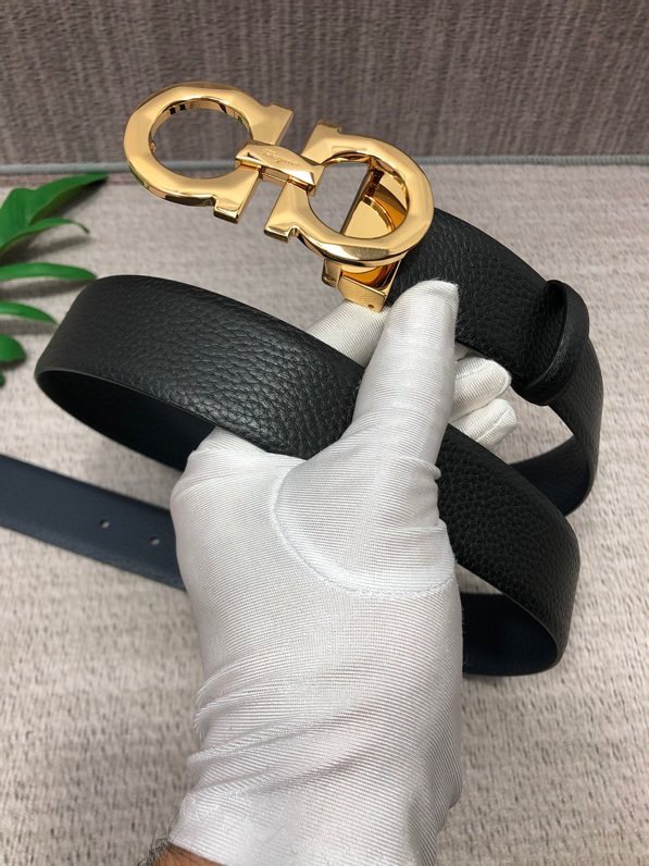 Salvatore Ferragamo Basic Belt Top Grain Leather M