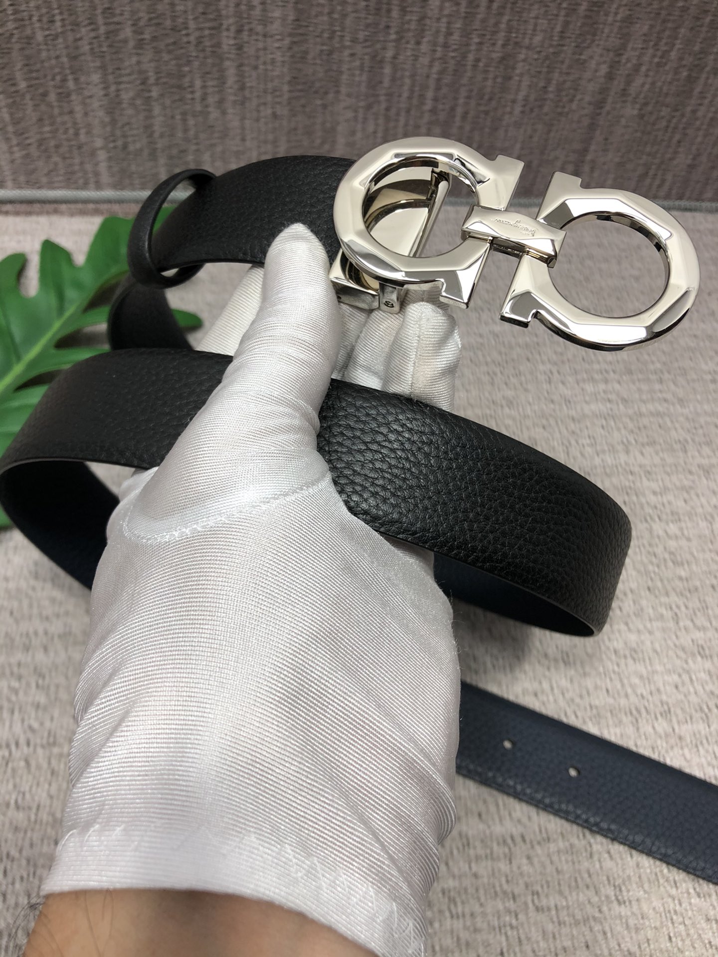 Salvatore Ferragamo Basic Belt Top Grain Leather M