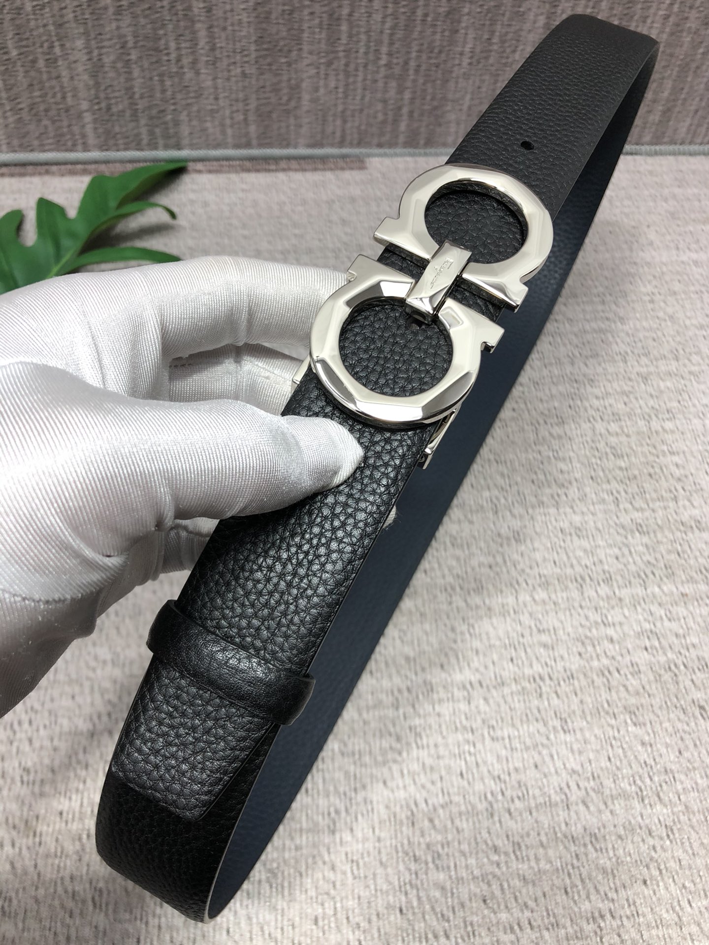 Salvatore Ferragamo Basic Belt Top Grain Leather M