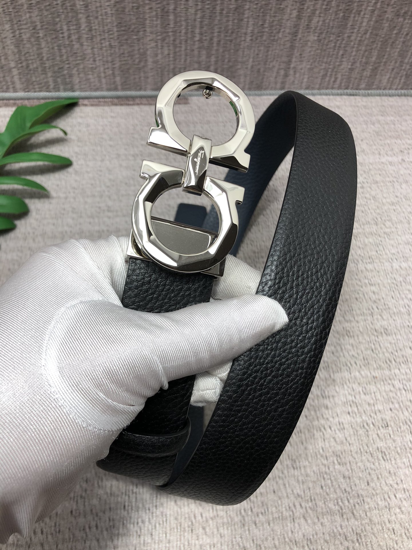 Salvatore Ferragamo Basic Belt Top Grain Leather M