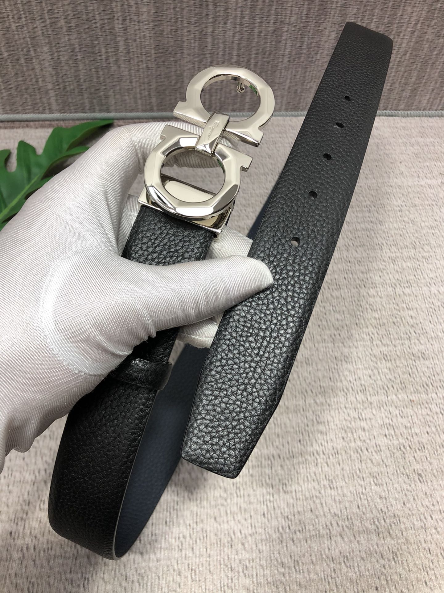 Salvatore Ferragamo Basic Belt Top Grain Leather M