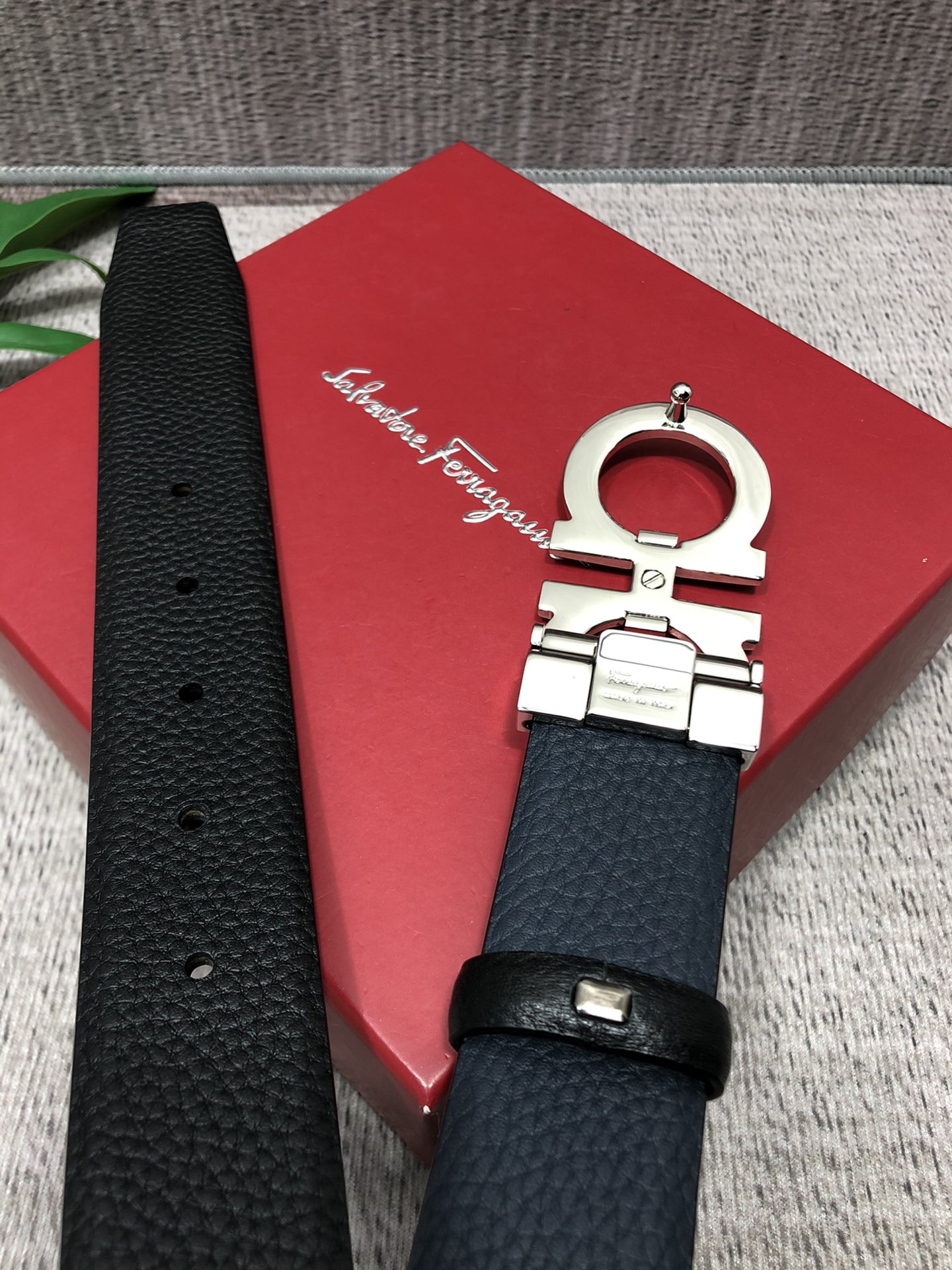 Salvatore Ferragamo Basic Belt Top Grain Leather M