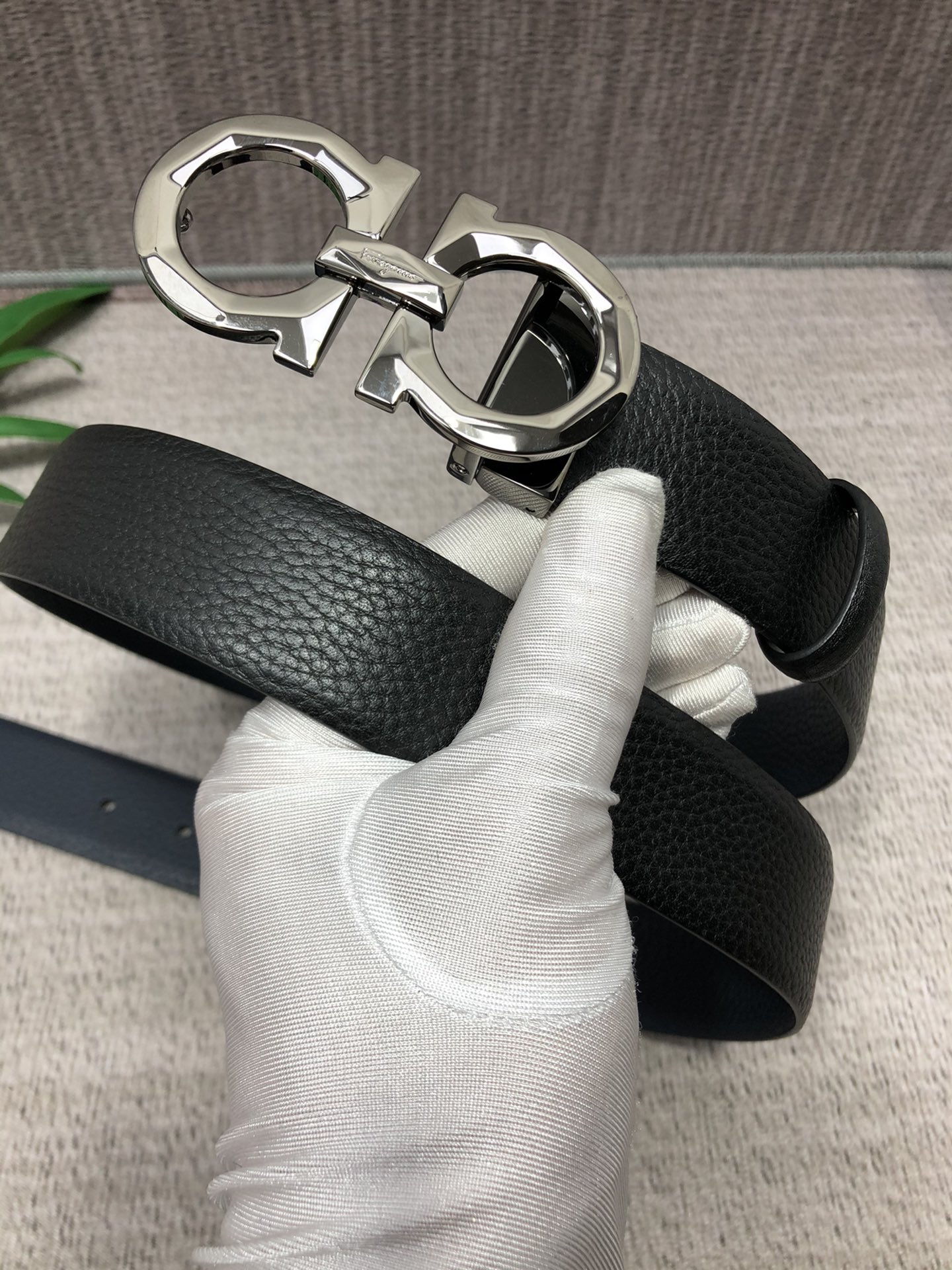 Salvatore Ferragamo Basic Belt Top Grain Leather M