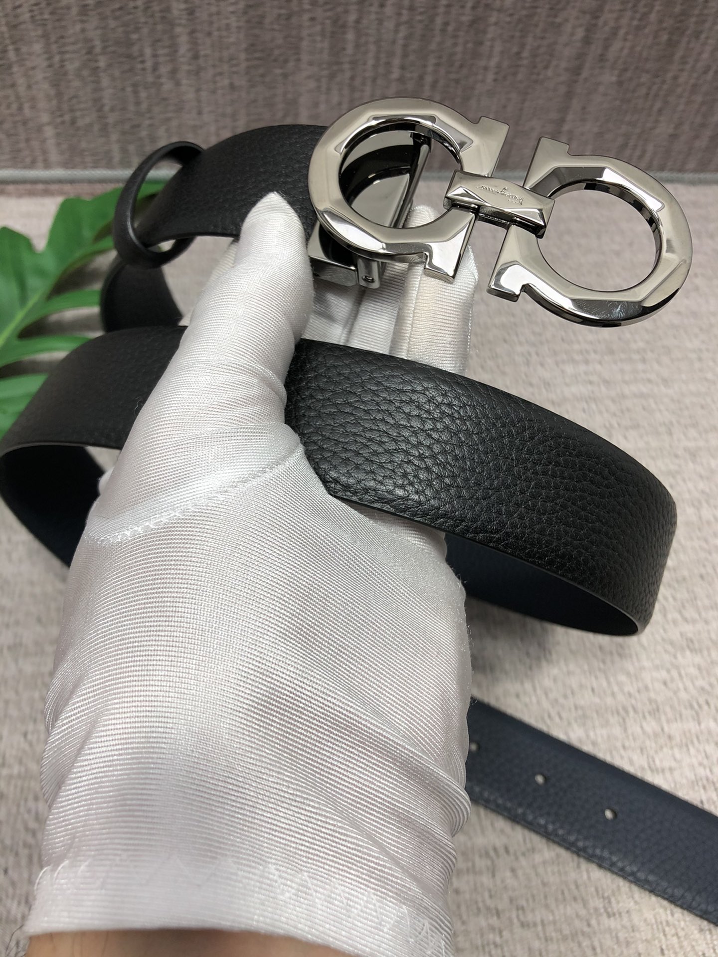 Salvatore Ferragamo Basic Belt Top Grain Leather M