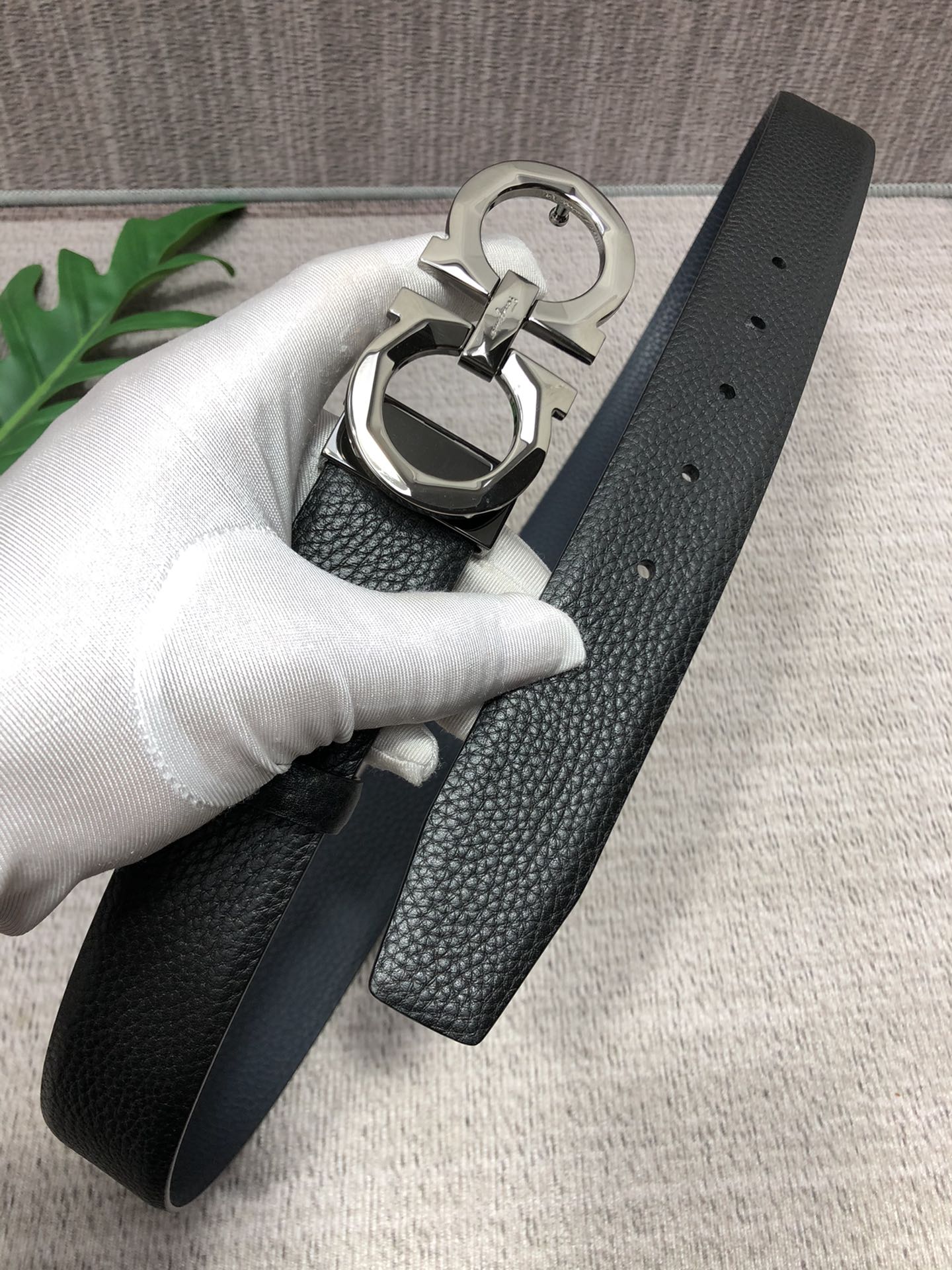 Salvatore Ferragamo Basic Belt Top Grain Leather M