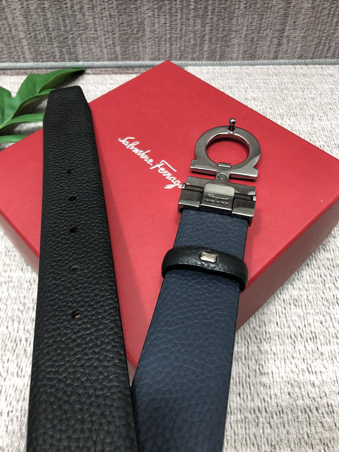 Salvatore Ferragamo Basic Belt Top Grain Leather M