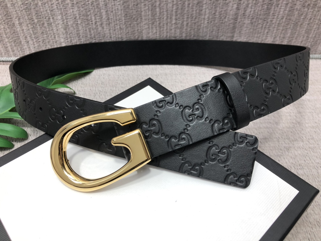 Gucci Basic Belt Top Grain Leather
