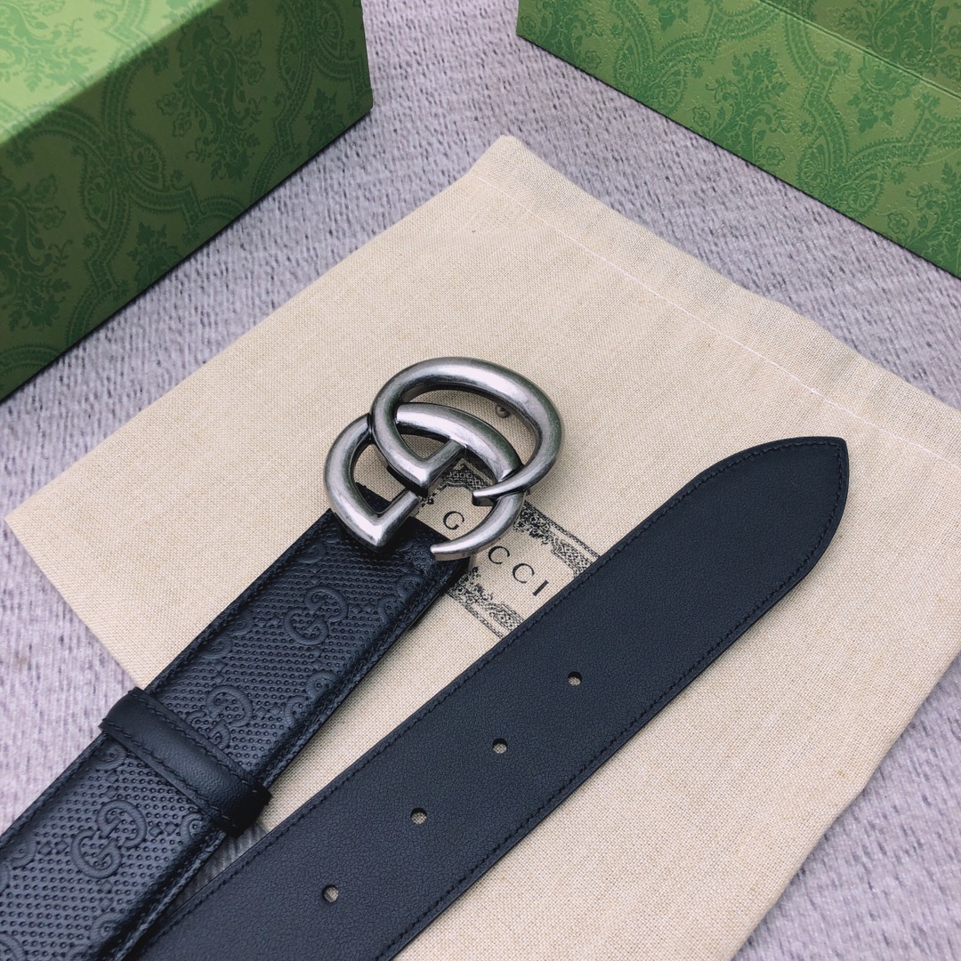 Gucci Male Leather Belt Top Grain Leather