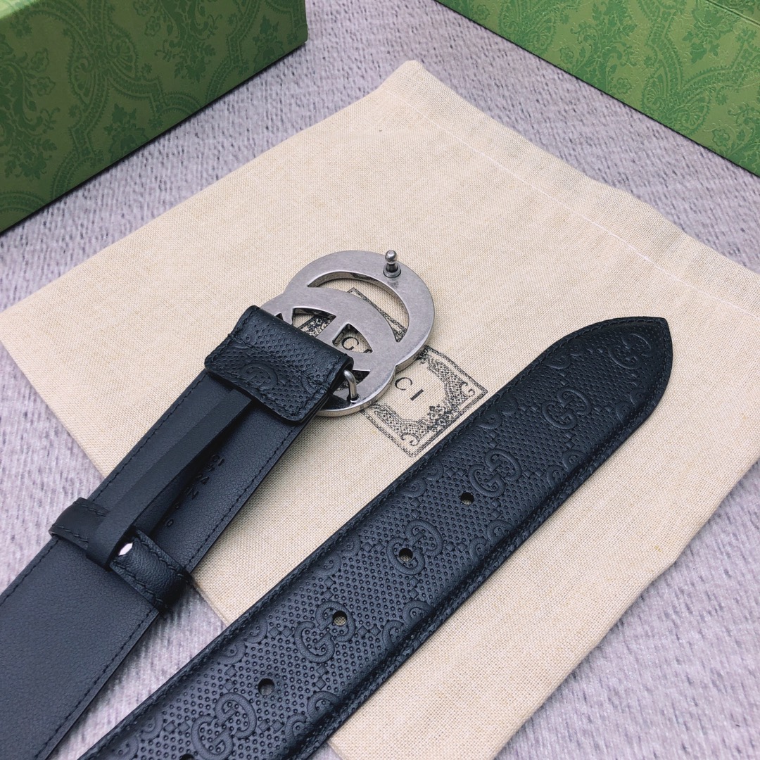 Gucci Male Leather Belt Top Grain Leather