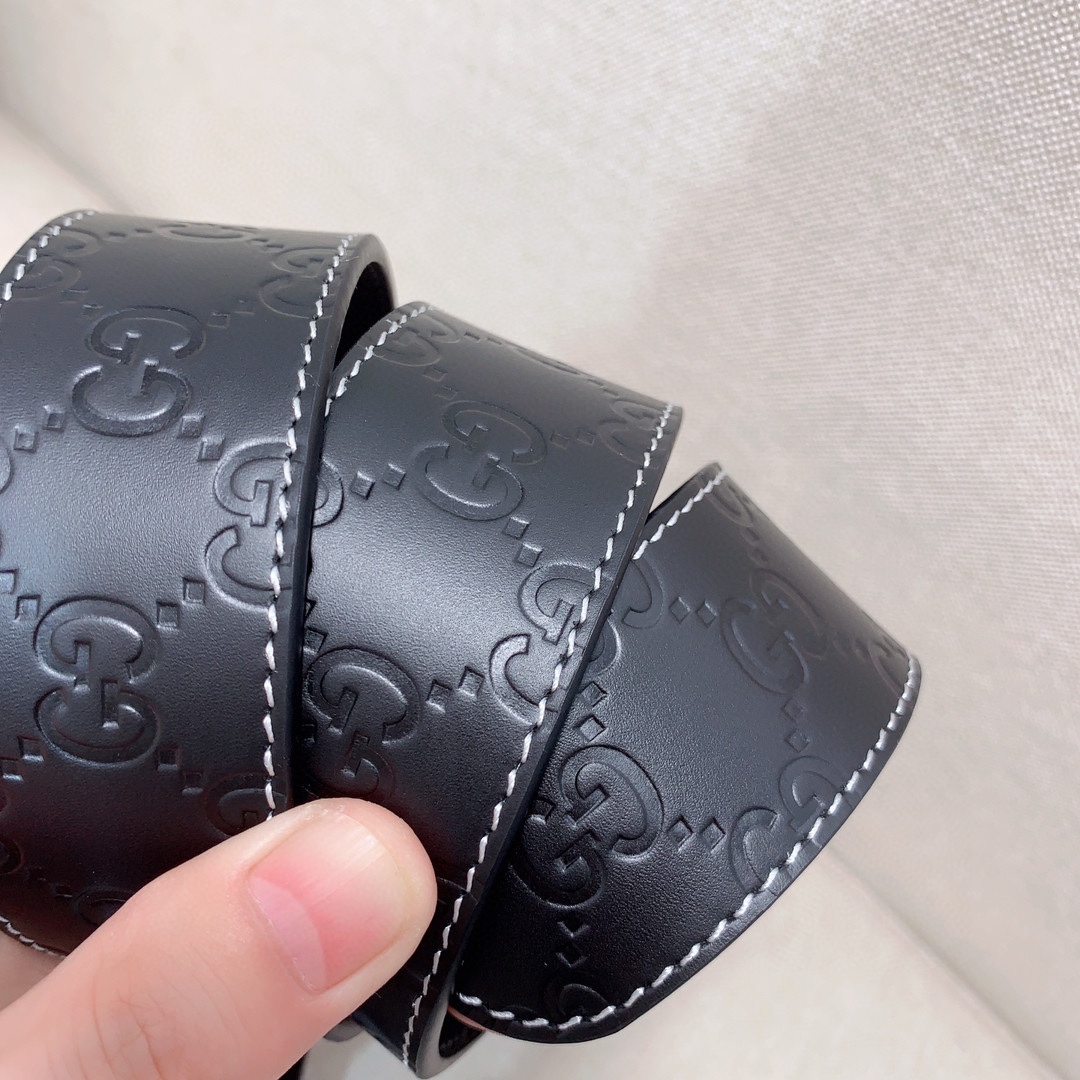 Gucci Male Leather Belt Top Grain Leather