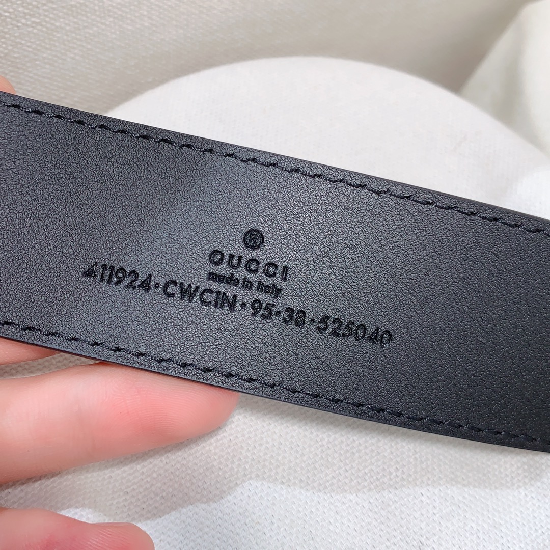 Gucci Male Leather Belt Top Grain Leather