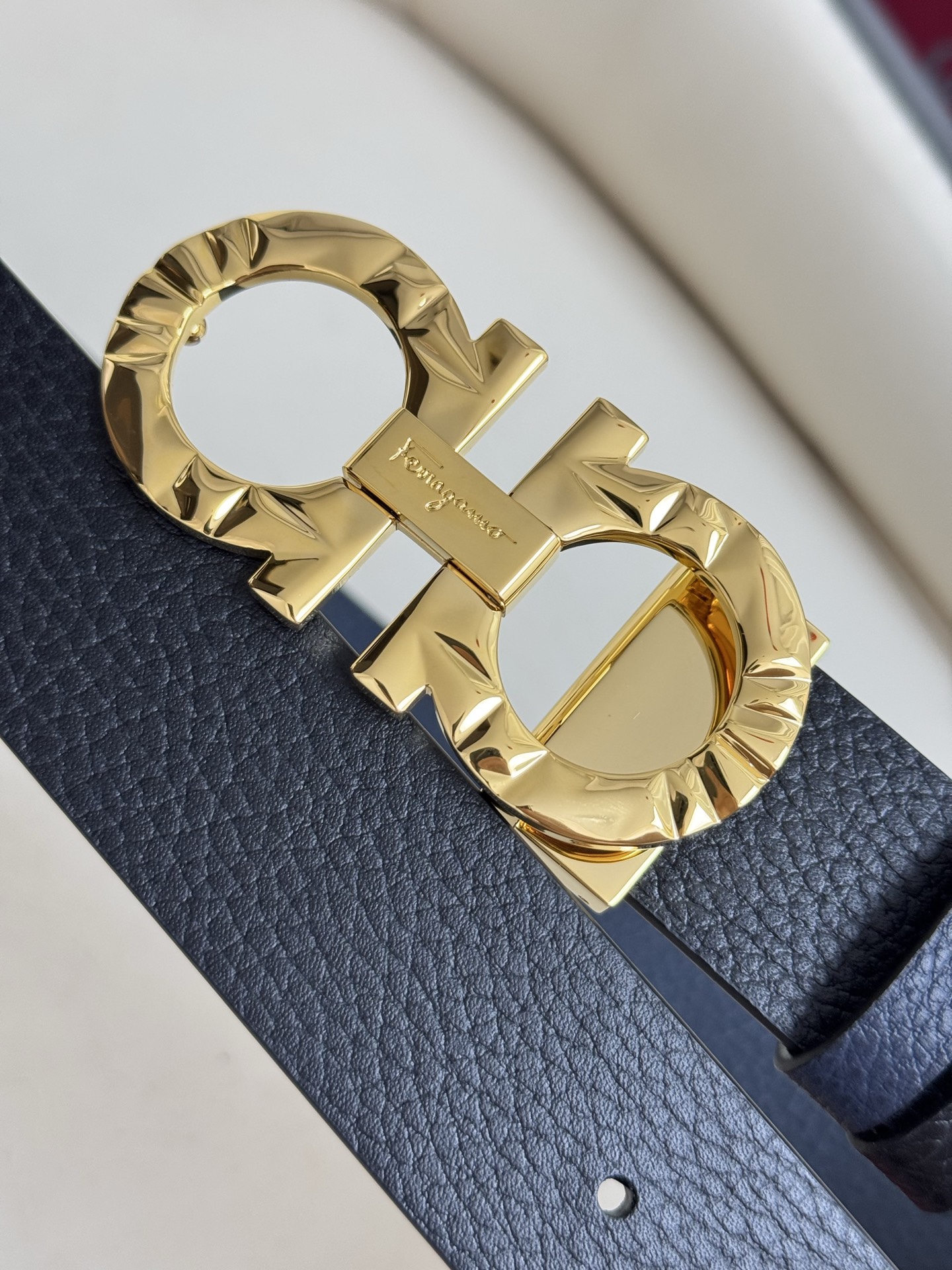 Salvatore Ferragamo Basic Belt Top Grain Leather