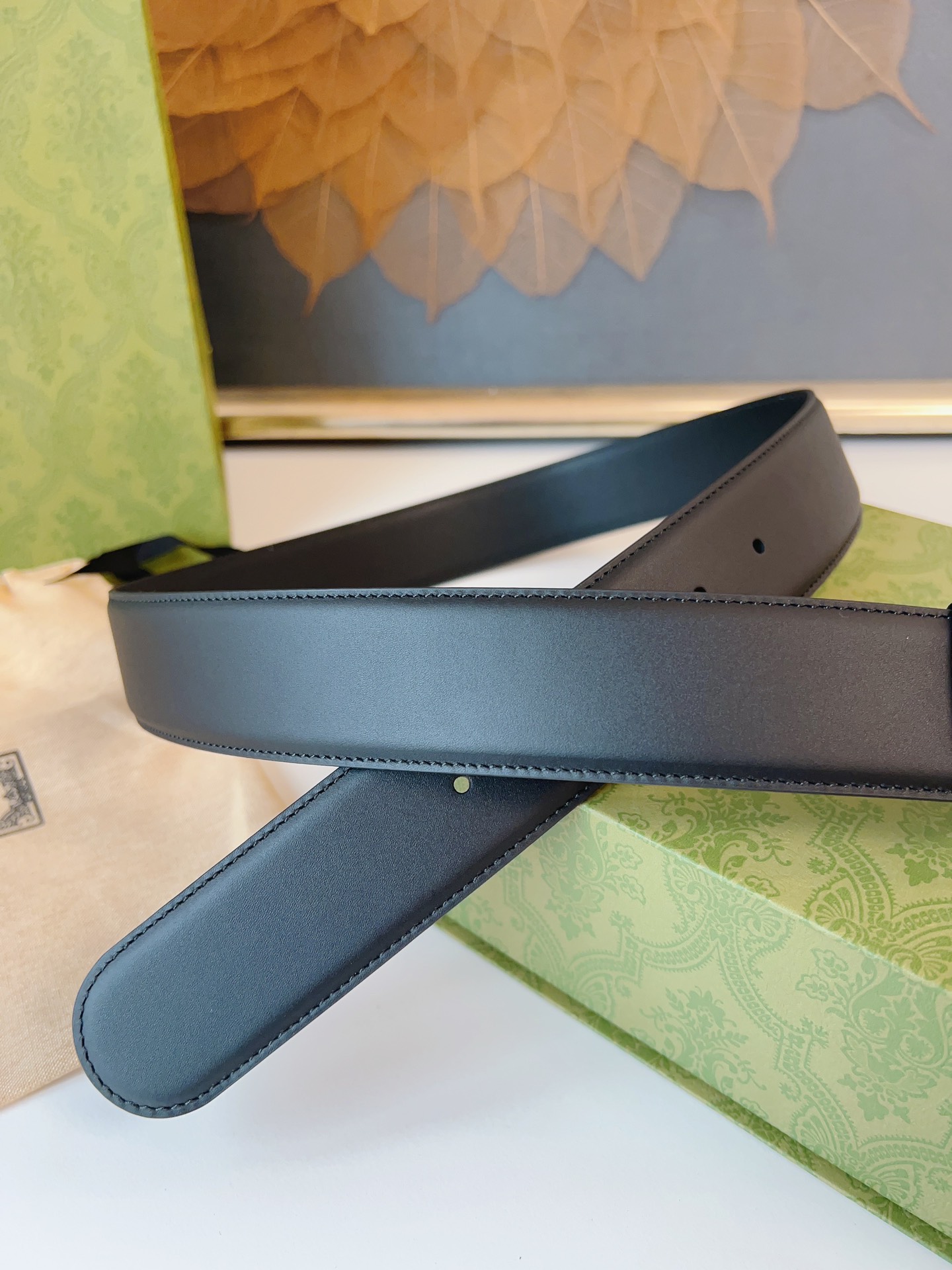 Gucci Basic Belt Cow Leather M