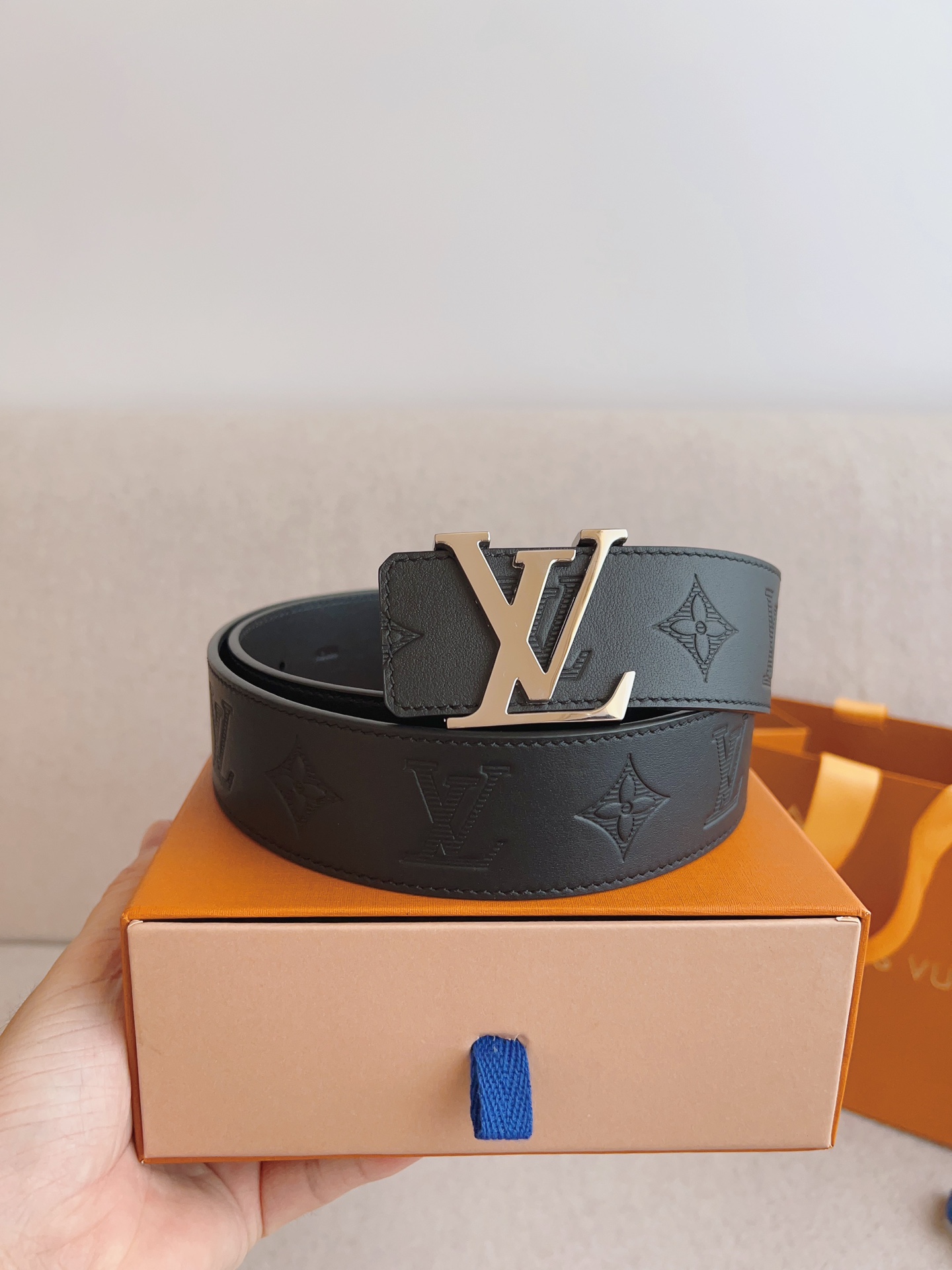 Louis Vuitton Basic Belt Cow Leather 40mm-m-l