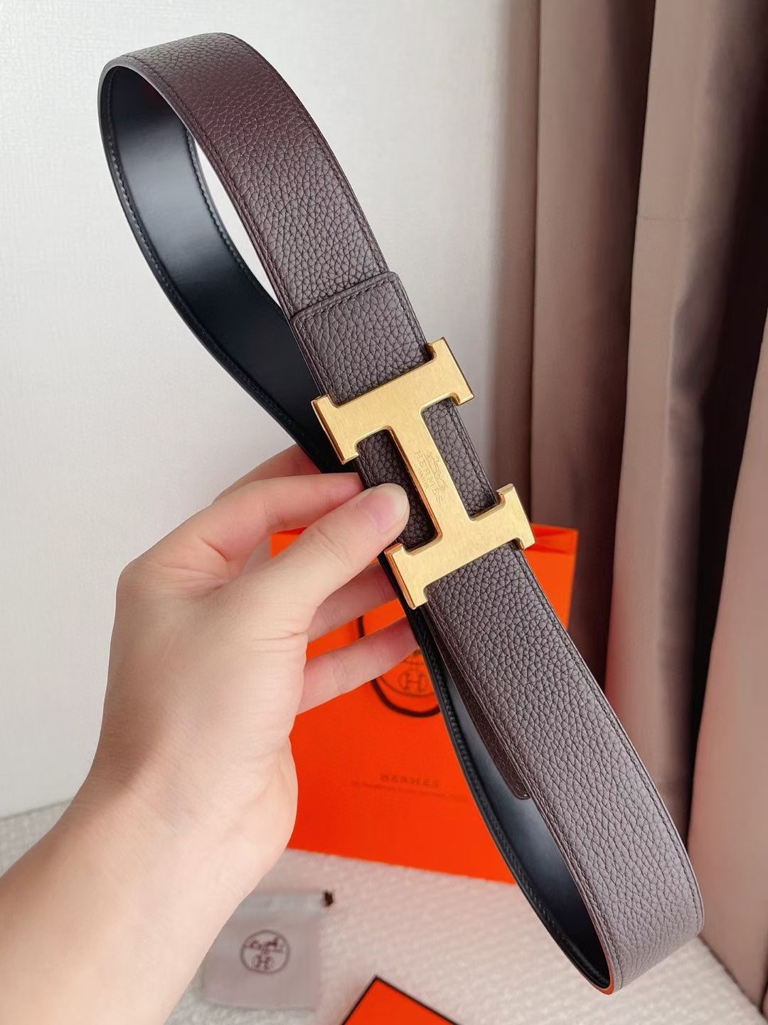Hermès Basic Belt Cow Leather 48mm-s-m-l