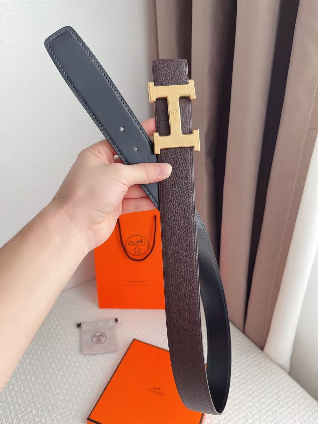 Hermès Basic Belt Cow Leather 48mm-s-m-l