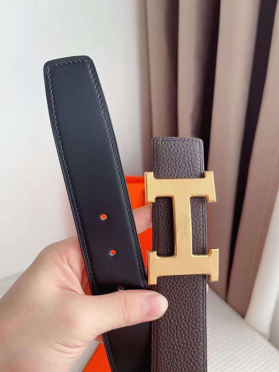 Hermès Basic Belt Cow Leather 48mm-s-m-l