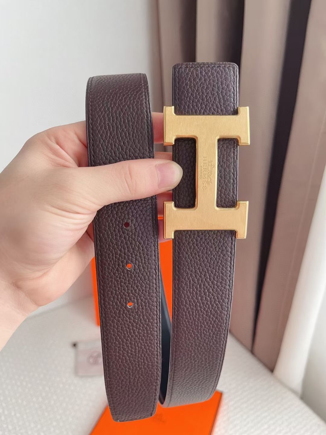 Hermès Basic Belt Cow Leather 48mm-s-m-l