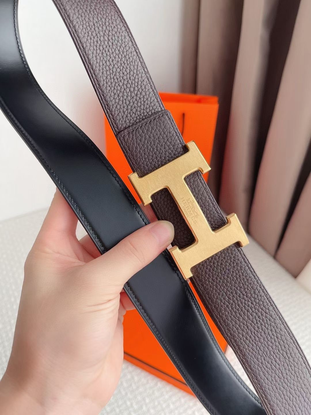 Hermès Basic Belt Cow Leather 48mm-s-m-l