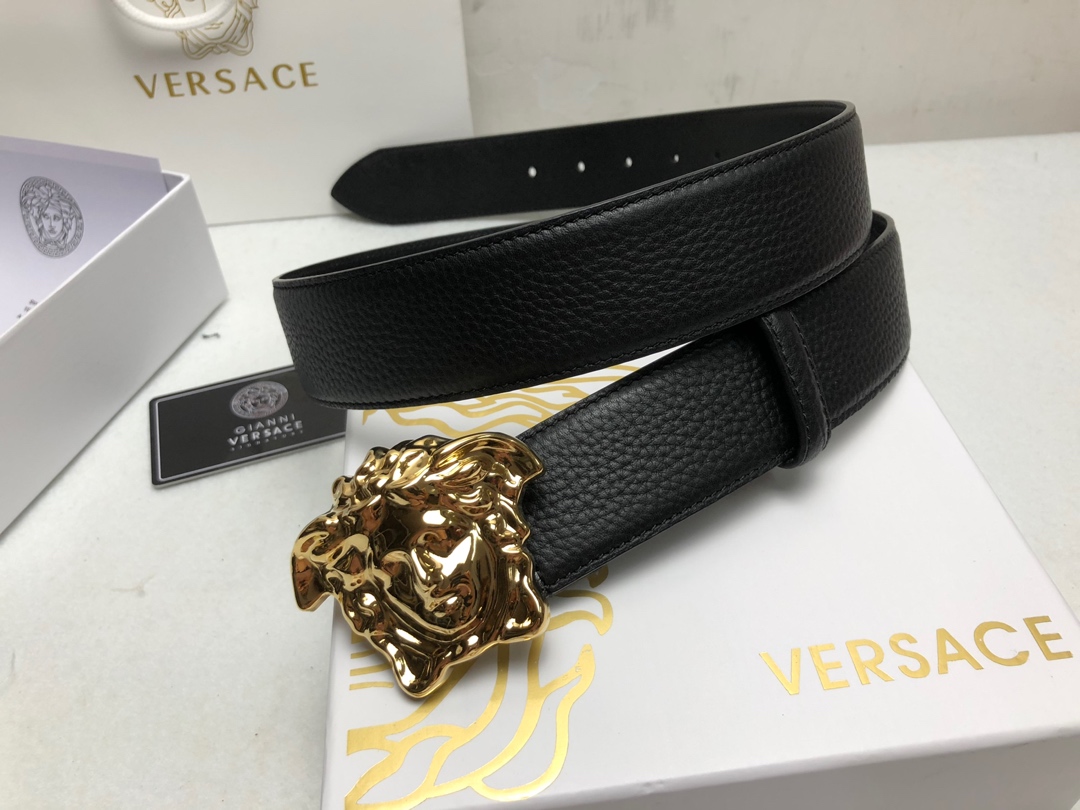 Versace Basic Belt Cow Leather S-m