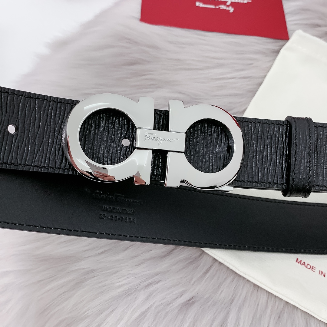 Salvatore Ferragamo Leather Belt 35mm